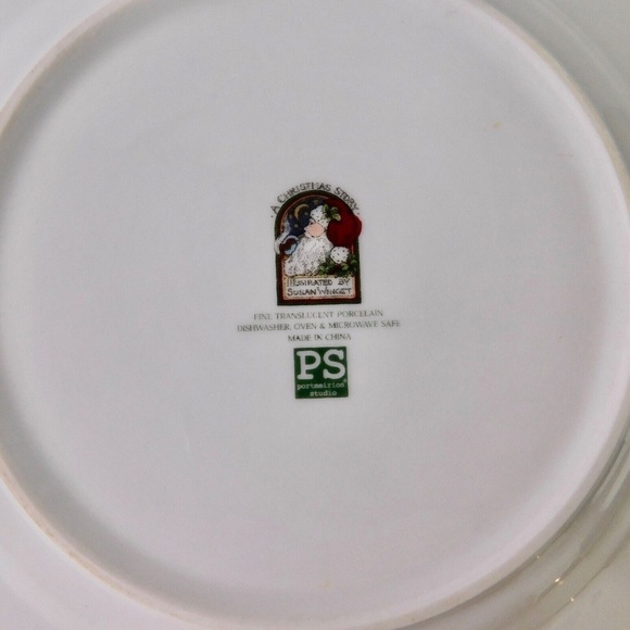 A CHRISTMAS STORY Susan Winget Salad Dessert Plate 8.25” Santa Up On the House - Picture 5 of 5